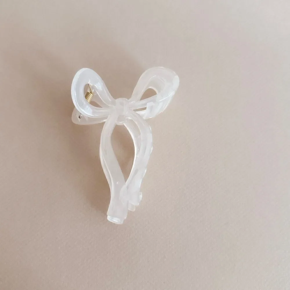 Free People Ivory Bow Hair Claw Clip